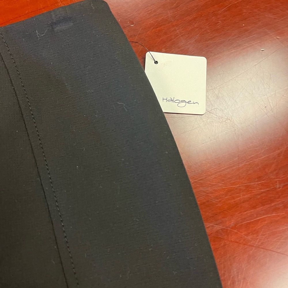 Halogen Classic Black Scuba Pencil Skirt sz 4 NWT - Picture 3 of 7